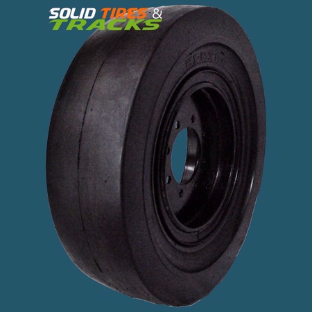 Smooth Solid Skid Steer Tires 10-16.5 - Severe Duty