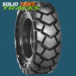 Solid Skid Steer Tires 12-16.5 with 9" center hub- Severe Duty