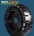Solid Skid Steer Tires 5.70-12 Non-Directional - Severe Duty