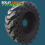 12x16.5/ 33x12-20 Backhoe Solid Rubber Tire for 2 Wheel Drive