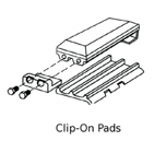 350 mm Clip-On Rubber Pad Pitch 101mm