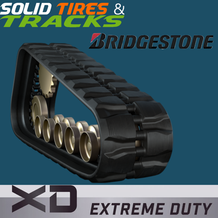 400x86x52 Bridgestone CTL Rubber Track- Block Pattern